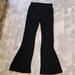 KatieJ NYC ribbed knit soft black pant sz L